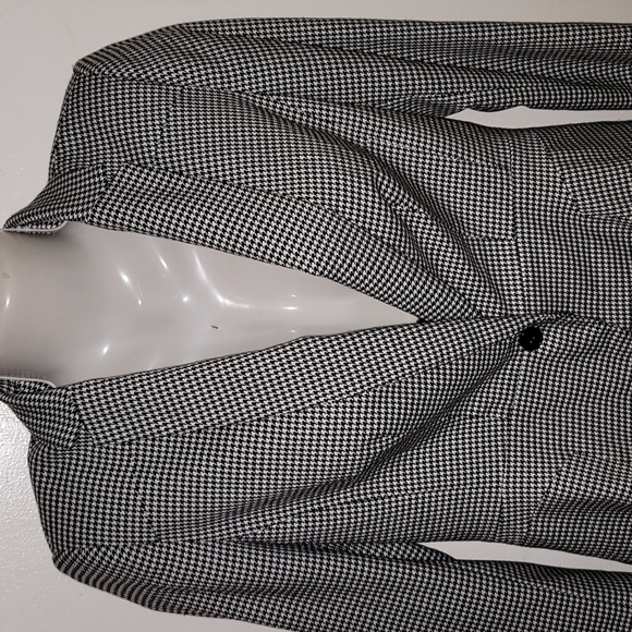 Vintage Houndstooth Blazer Jacket soft - Picture 2 of 6